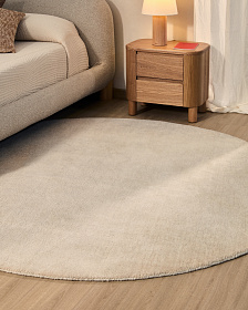 Empuries Круглый белый ковер Ø200 см