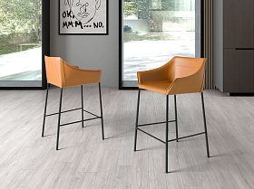 Барный стул 4145/CS931A коричневый из экокожи