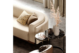 Приставной столик Lyssa Ø47 дерево