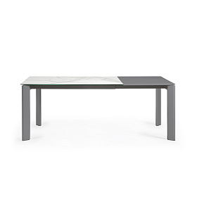 Стол Atta 140 (200) x90 антрацит, керамика