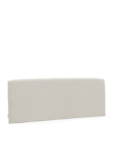 Изголовье Valma из жемчужного шенилла со съемным чехлом для кровати 180 x 200 см