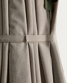 Бежевый консольный зонт Noli с зеленой алюминиевой конструкцией, 300 x 300 см