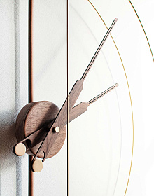 Настенные часы Barcelona Premium Walnut/ brass