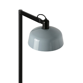 Торшер TATAWIN с абажуром серо-голубой металл 1xE27