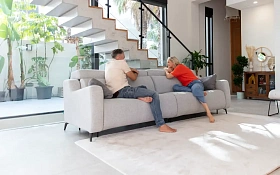 Диван Berlin 2-х местный с реклайнером BV1+2MR+BV2