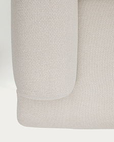 2-местный диван Aurum из шенилла цвета экрю и бежевого металла 210 см