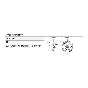 Коричневый потолочный вентилятор Keiki