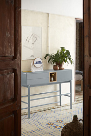 Консоль Corvo 1D2Dr жемчужно-серый