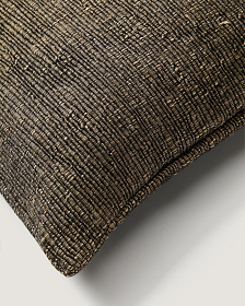 Чехол для подушки Machiel из вискозного жаккарда черно-белого цвета 50 x 50 см