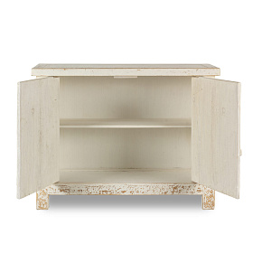 Деревянный комод с белой отделкой Lilos