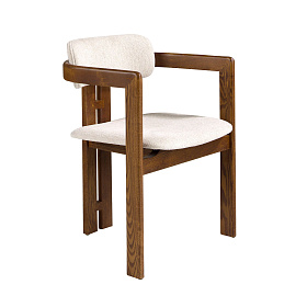 Стул 4194 из ткани белого цвета