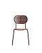 Уличный стул Brai из оцинкованной стали бордового цвета