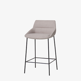 Полубарный стул Dunas XS на стальных ножках