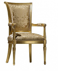 Кресло столовое Alex. Отделка древесины: старинное золото; Обивка: Версалес Оро 10 F 2244