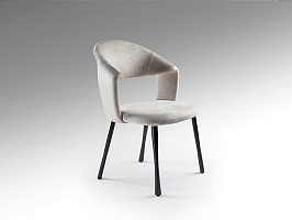 Willy Стул каменно-серый/черный