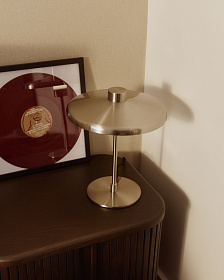 Настольная лампа Nuvira из светло-серого металла