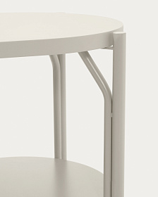 Тумба для ванной Arely из белой стали и белого лака