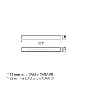 Настенный светильник NESO SLIM черный 2700K CASAMBI