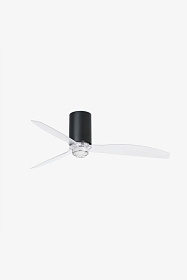 Потолочный вентилятор Mini Tube Fan мат. черный/прозрачный 128 см