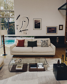 Чехол на подушку Nuval из ткани красного цвета 50 x 50 см