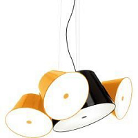 Подвесной светильник Tam Tam Mini черный - оранжевый