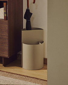 Atin Большая подставка для зонтов из бежевого металла