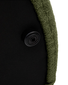 Пуф Kaeli со съемным чехлом из зеленого букле Ø 120 см