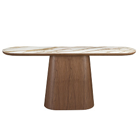 Консоль 3284 из керамики в мраморной отделке и ореха