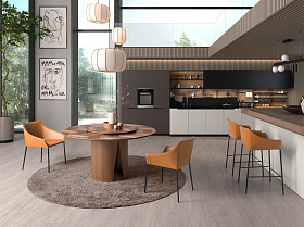 Стул 4144/DC931A коричневый из экокожи