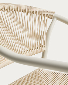 Комплект садовой мебели Brela стол и 6 стульев Livadia из алюминия цвета экрю