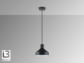 Irias Подвесной светильник 1L черный-медный