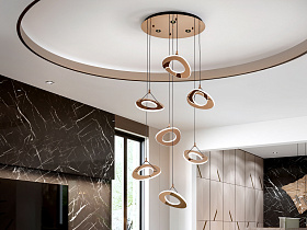 Mirena Люстра 7L розовое золото