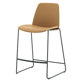 Полубарный стул Unnia с мягкой обивкой на салазках