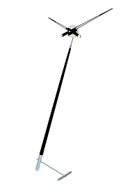 Напольные часы Pisa L хром-черный