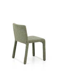 Штабелируемый стул Loria из зелёного шенилла