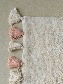 Хлопковый ковер Lillaland COLORFUL WHITE PINK 120*180