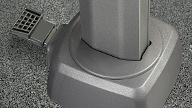 Зонт Voyager T1 антрацит — светло-серый 250 x 250 (с основанием и чехлом)