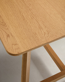 Стол Idun из шпона и массива дуба с натуральной отделкой 200x100см