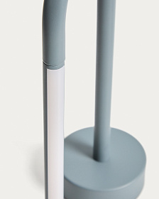 Переносная настольная лампа Bow из синего алюминия