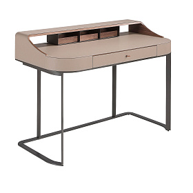 Туалетный столик 3279 из экокожи, ореха и серой стали