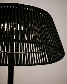 Уличный торшер Aldet на солнечной батарее с зеленым шнуром Ø46 см