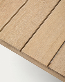 Журнальный столик Ambra из массива акации со светлой отделкой 82,5 x 82,5
