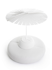 Уличный зонт с пуфом