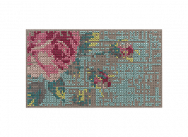 Коврик прикроватный Canevas Flowers. Colour 80x145 см