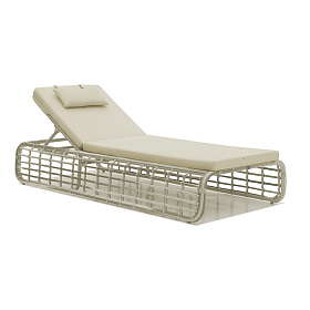 VILLA Лежак OFF WHITE MUSHROOM
