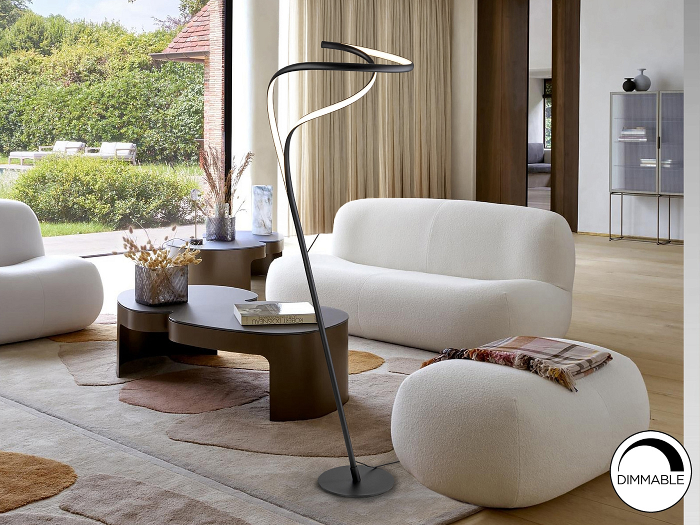 Торшер Danza черный