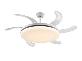 Vento Вентилятор потолочный со светодиодом белый/бронзовый  D80/150 DIM