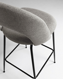 Полубарный стул Mahalia светло-серый