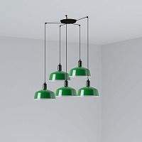 Подвесной светильник TATAWIN зеленый 5xE27