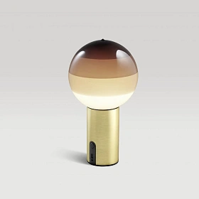 Настольный светильник Dipping Light Portable шоколадный-матовая латунь